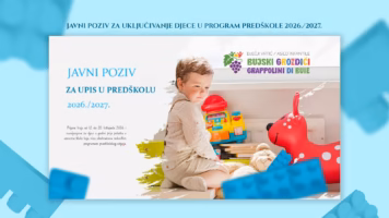 Javni poziv za uključivanje djece u Program predškole za pedagošku godinu 2026./2027.